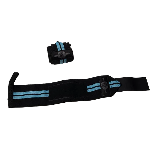 Better Bodies Womens wrist wraps, Aqua Blue