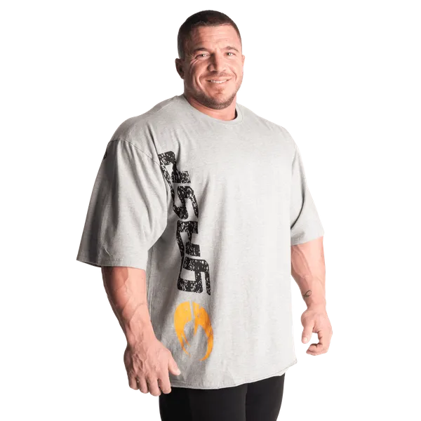 Gasp iron T-shirt, Greymelange/Black