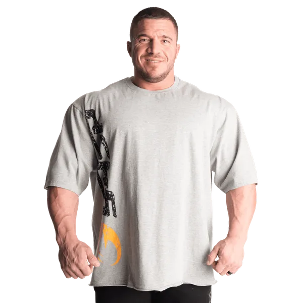 Gasp iron T-shirt, Greymelange/Black