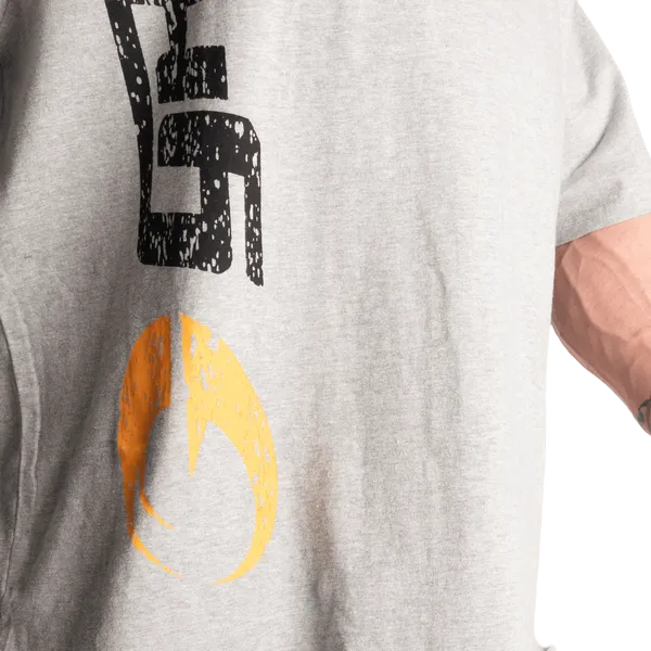 Gasp iron T-shirt, Greymelange/Black