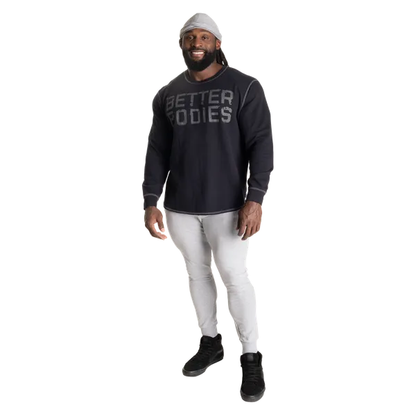 Better Bodies Tapered Joggers/Træningsbukser V2, Lysegrå Melange