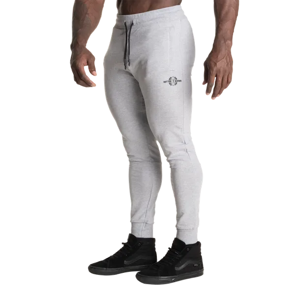 Better Bodies Tapered Joggers/Træningsbukser V2, Lysegrå Melange