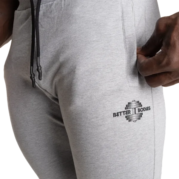 Better Bodies Tapered Joggers/Træningsbukser V2, Lysegrå Melange