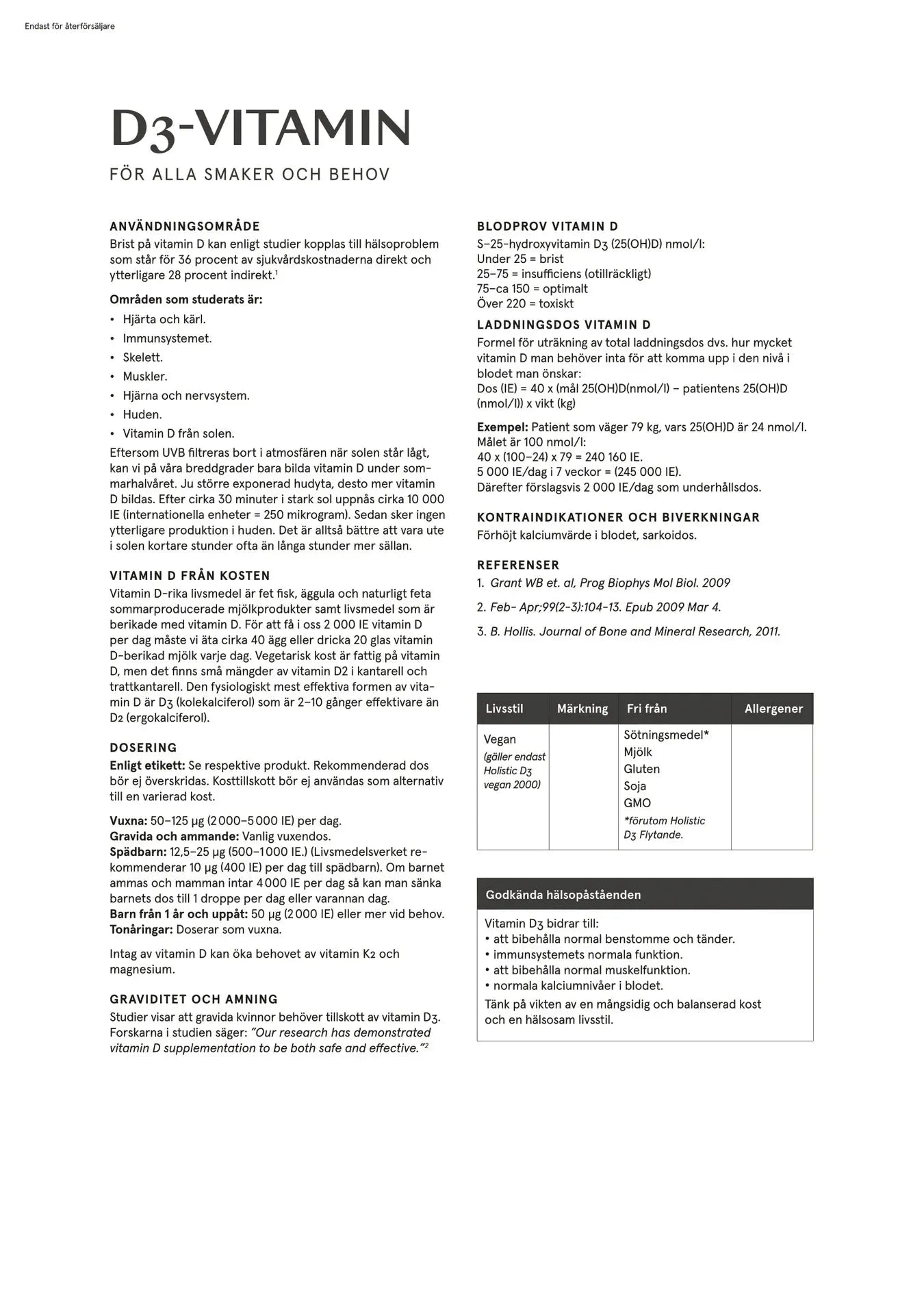 Holistisk D3-vitamin 5000, 90 kapsler