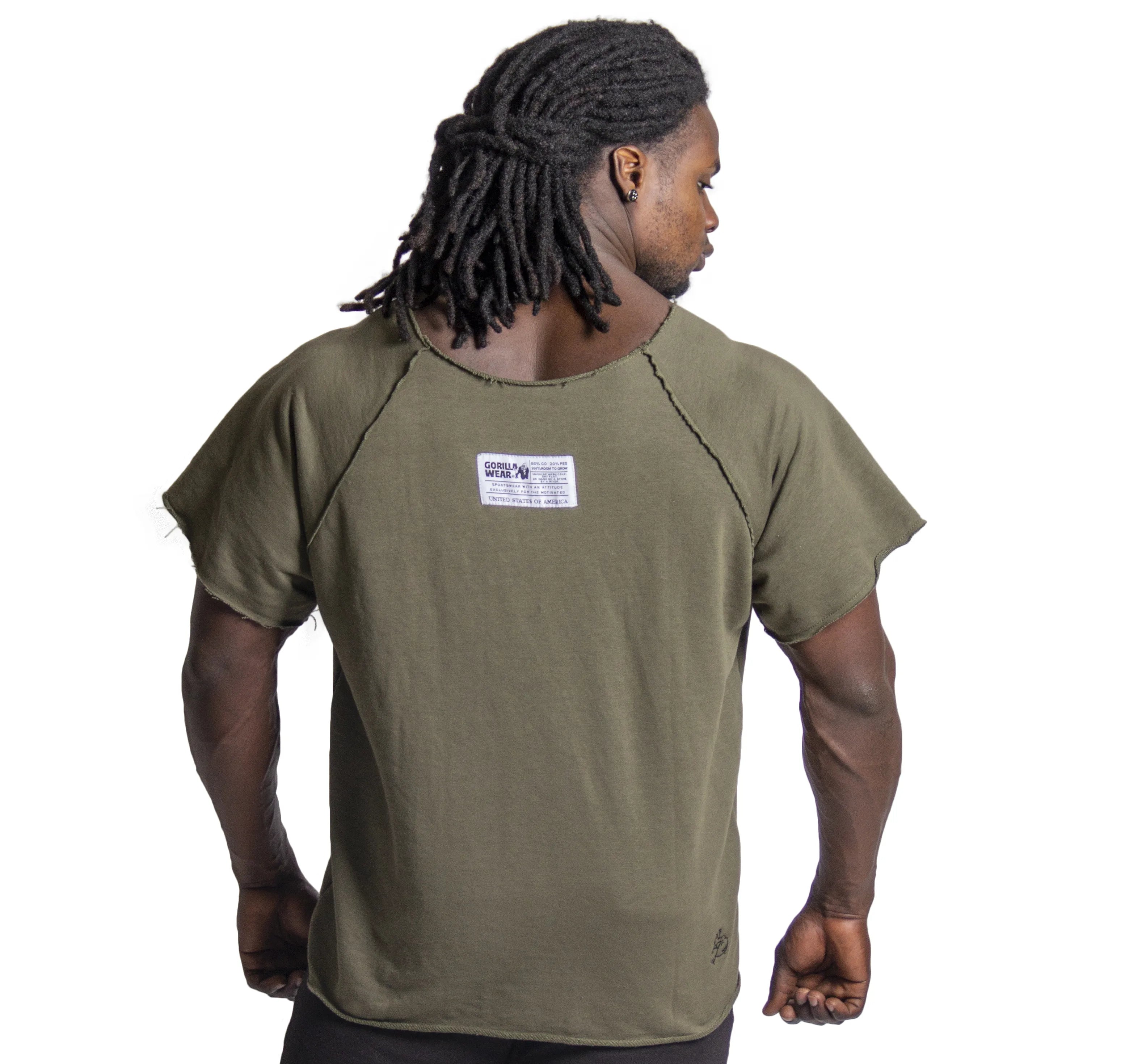 Gorilla Wear Classic Workout Top T-shirt, armygrøn