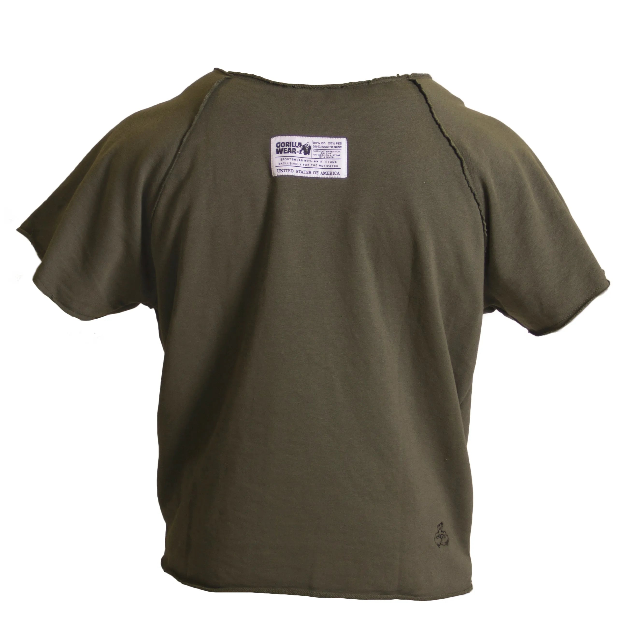 Gorilla Wear Classic Workout Top T-shirt, armygrøn
