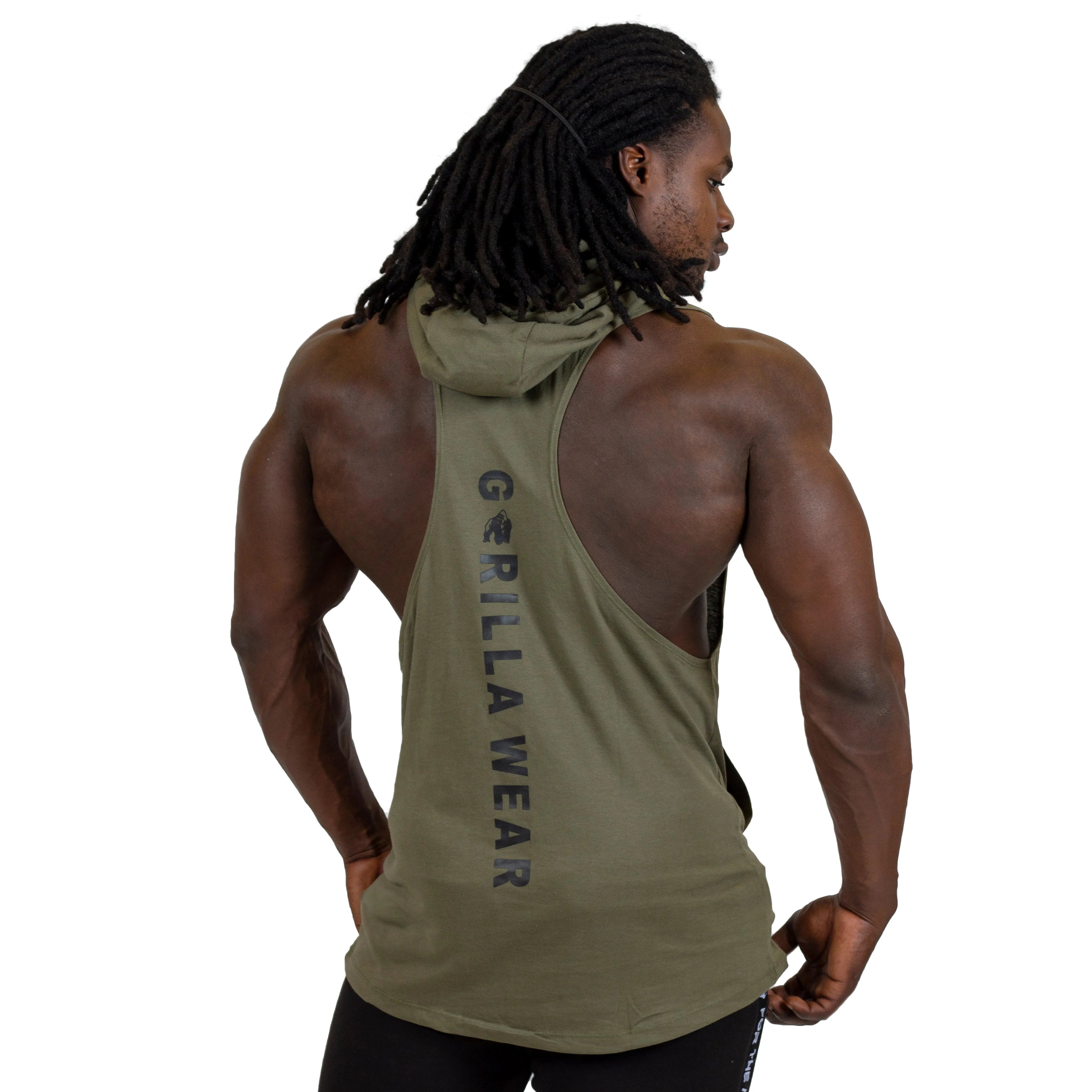 Gorilla Wear Lawrence hættetop/linned, armygrøn