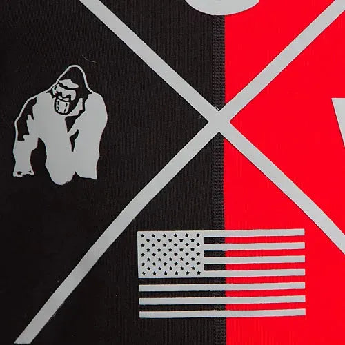 Gorilla Wear - Sterling Stringer Tanktop/Lin, sort/rød