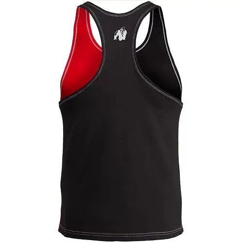 Gorilla Wear - Sterling Stringer Tanktop/Lin, sort/rød