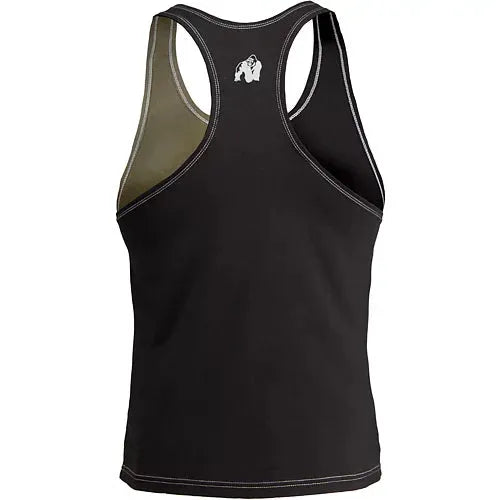 Gorilla Wear - Sterling Stringer Tanktop/Lin, sort/militærgrøn