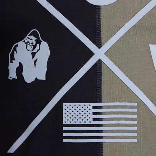 Gorilla Wear - Sterling Stringer Tanktop/Lin, sort/militærgrøn