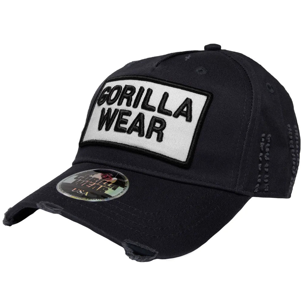 Gorilla Wear Harrison kasket, sort/hvid