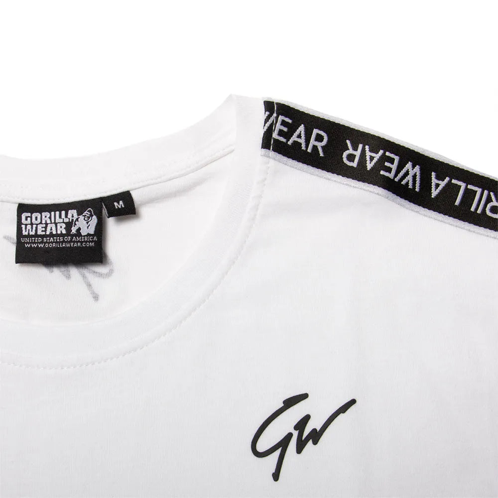 Gorilla Wear Chester T-shirt, hvid/sort