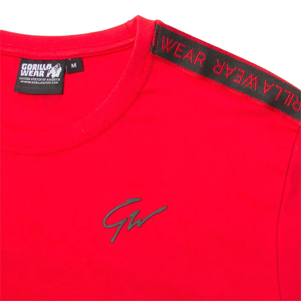 Gorilla Wear Chester T-shirt, rød/sort