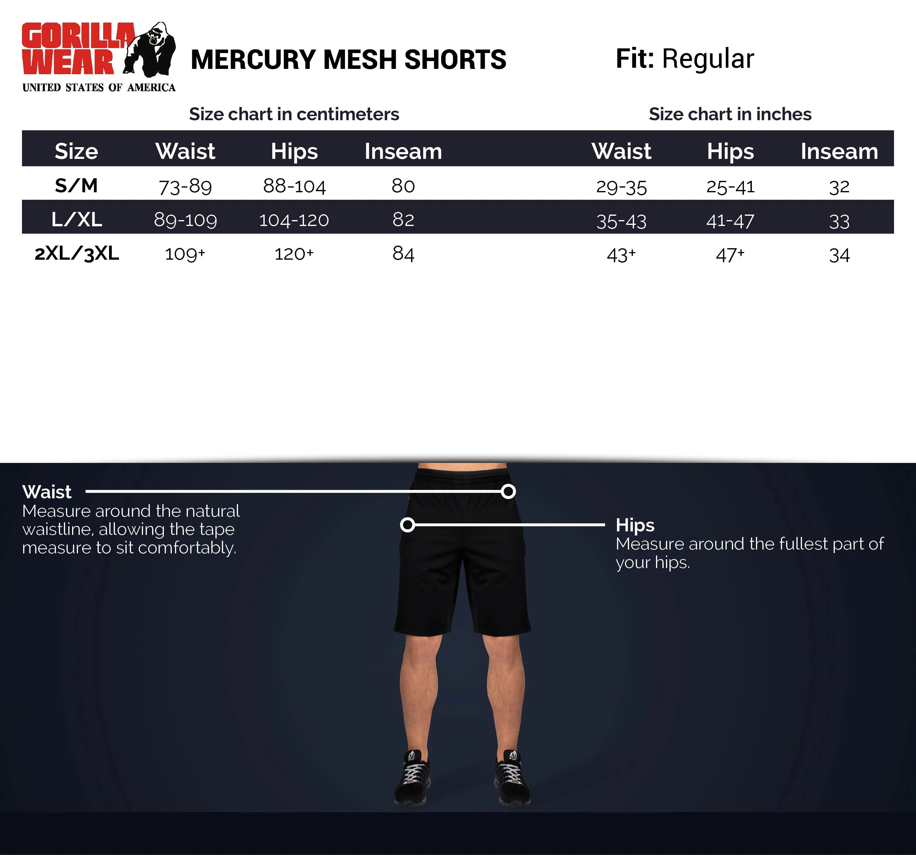 Gorilla Wear Mercury Mesh Shorts/träningsshorts, black/red