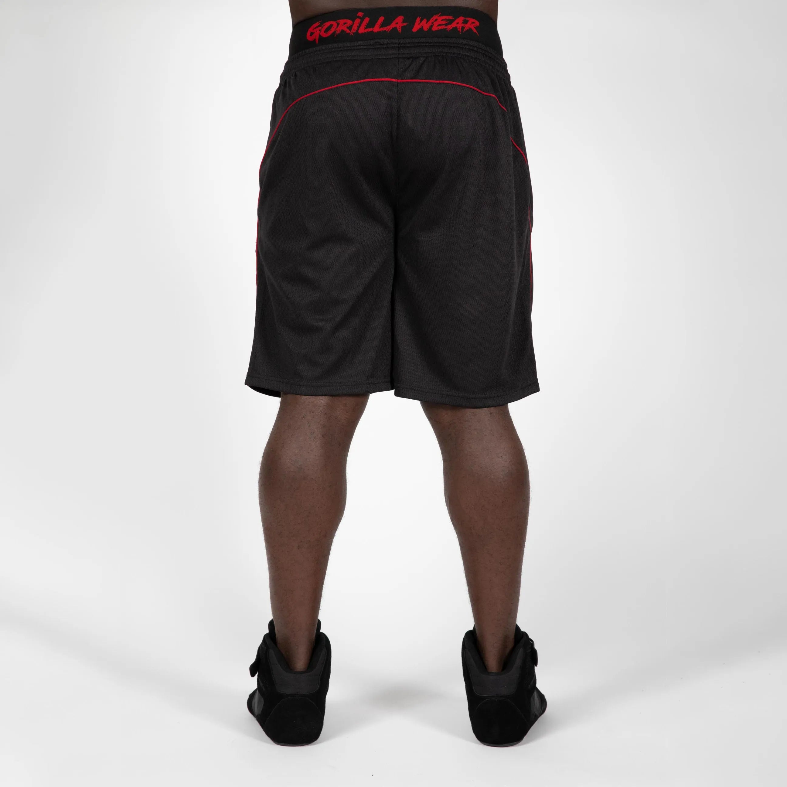 Gorilla Wear Mercury Mesh Shorts/träningsshorts, black/red