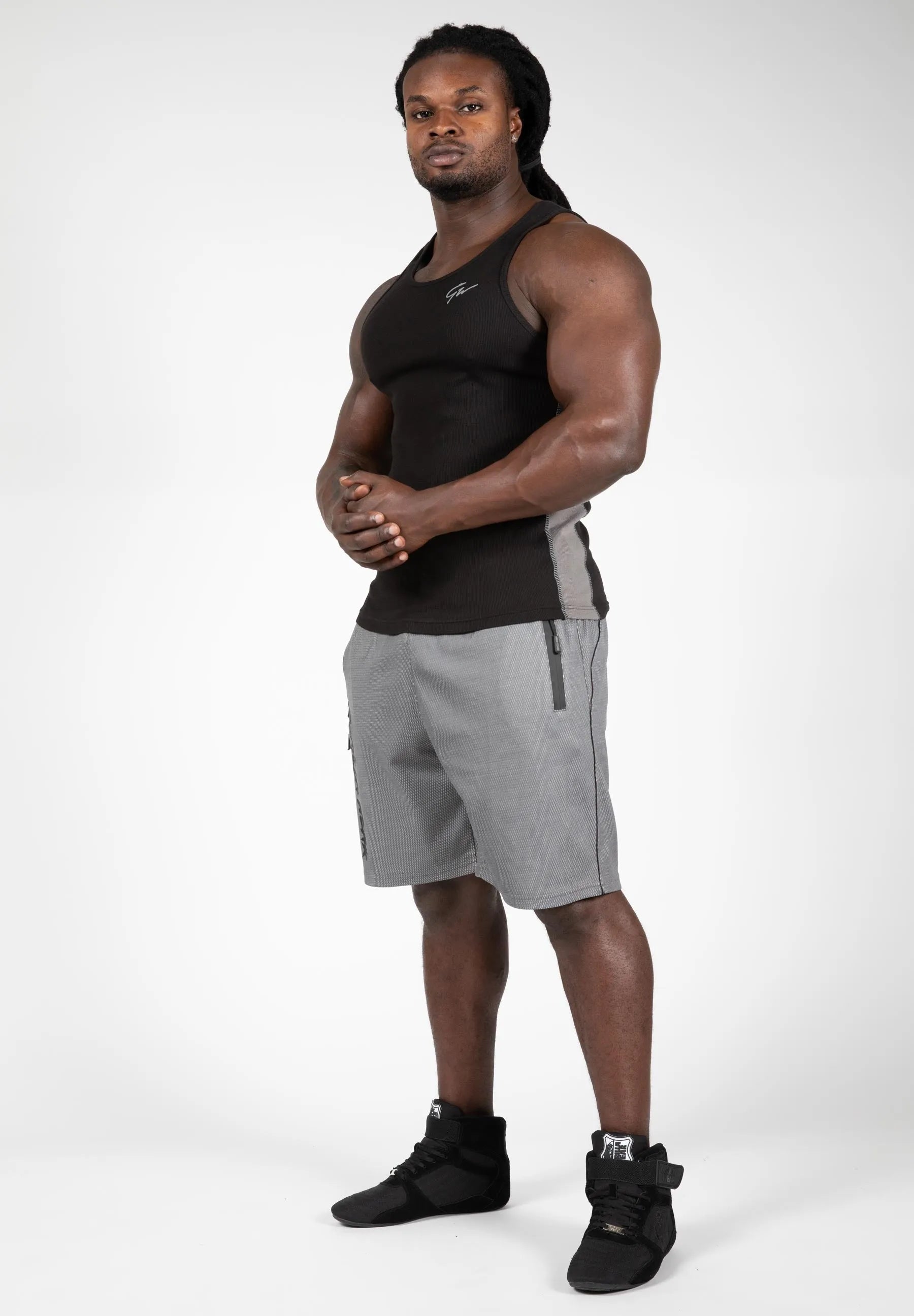 Gorilla Wear Mercury Mesh Shorts/træningsshorts, grå/sort