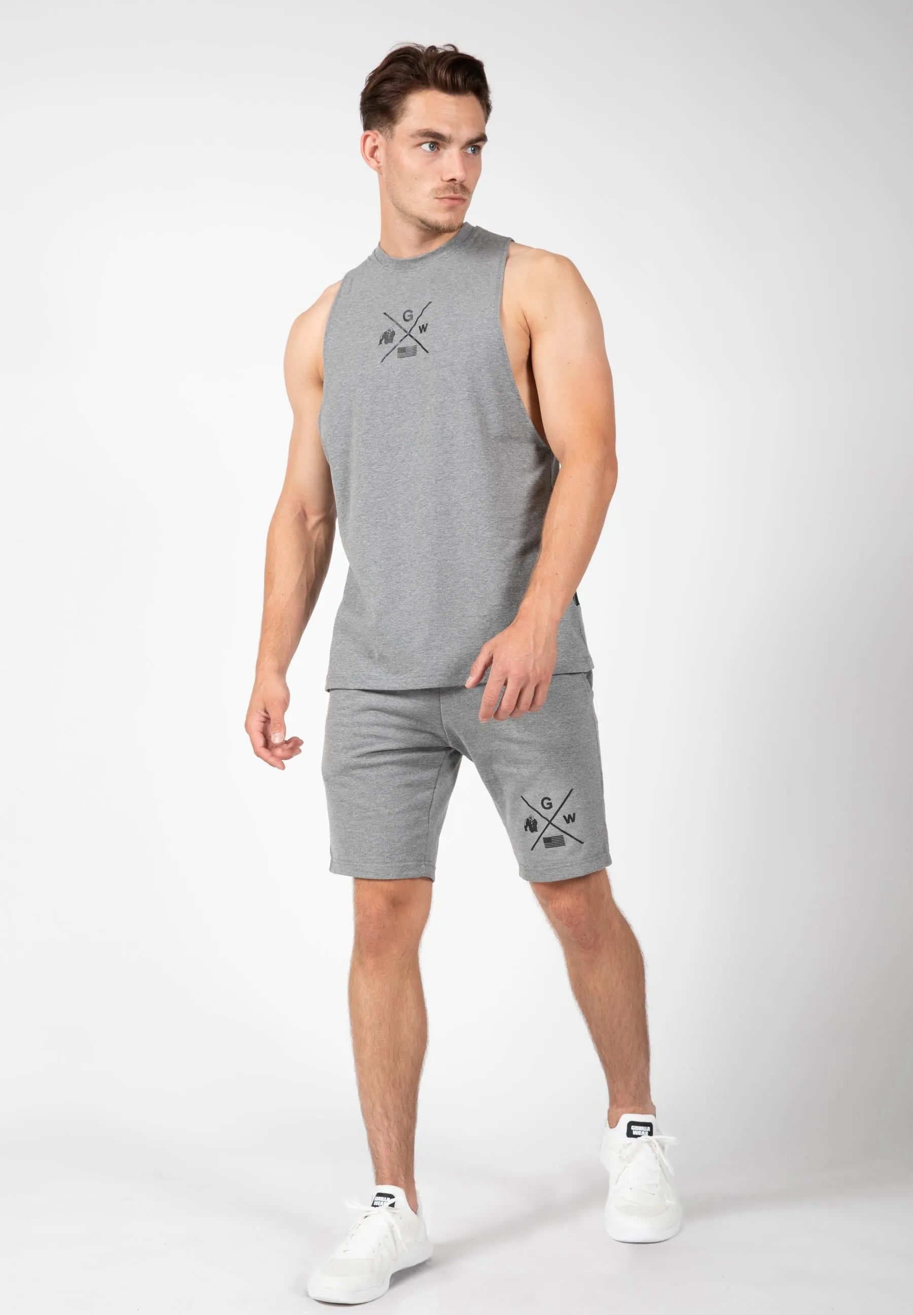 Gorilla Wear Cisco Shorts/træningsshorts, grå/sort