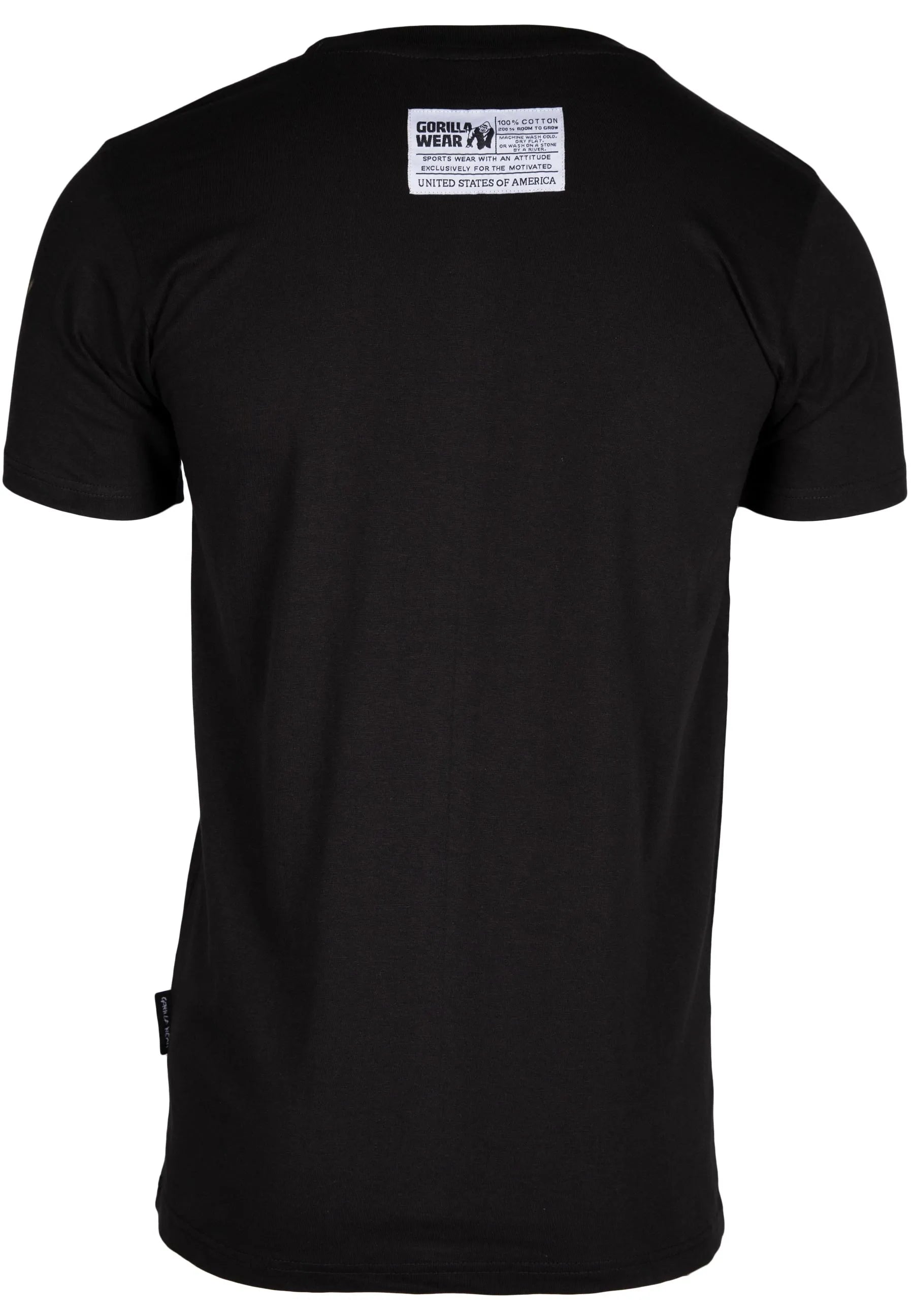 Gorilla Wear Classic T-shirt, sort/guld