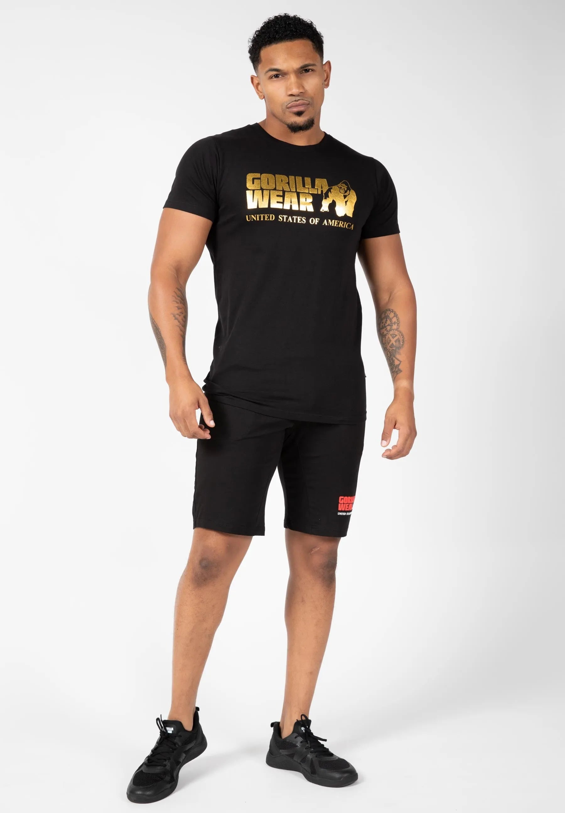 Gorilla Wear Classic T-shirt, sort/guld