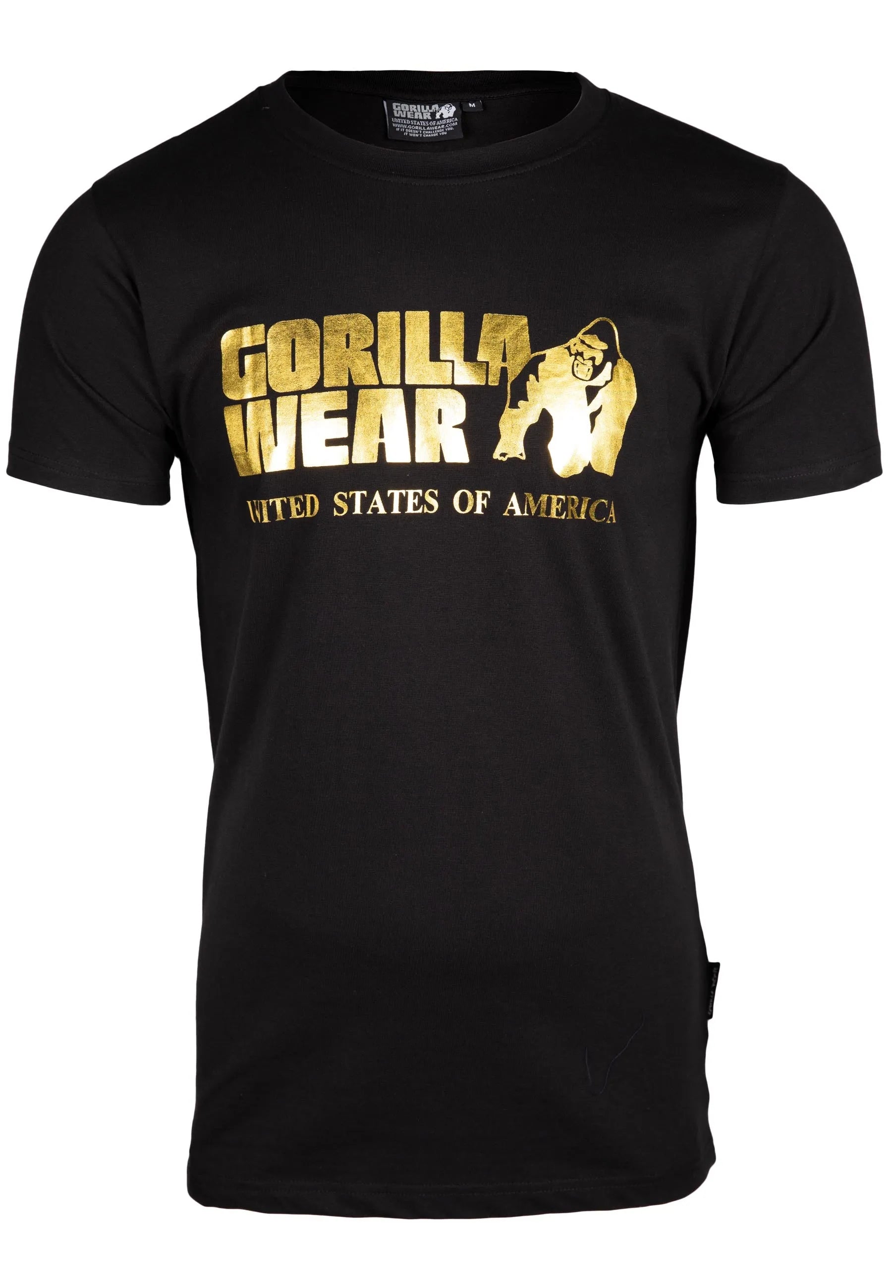 Gorilla Wear Classic T-shirt, sort/guld