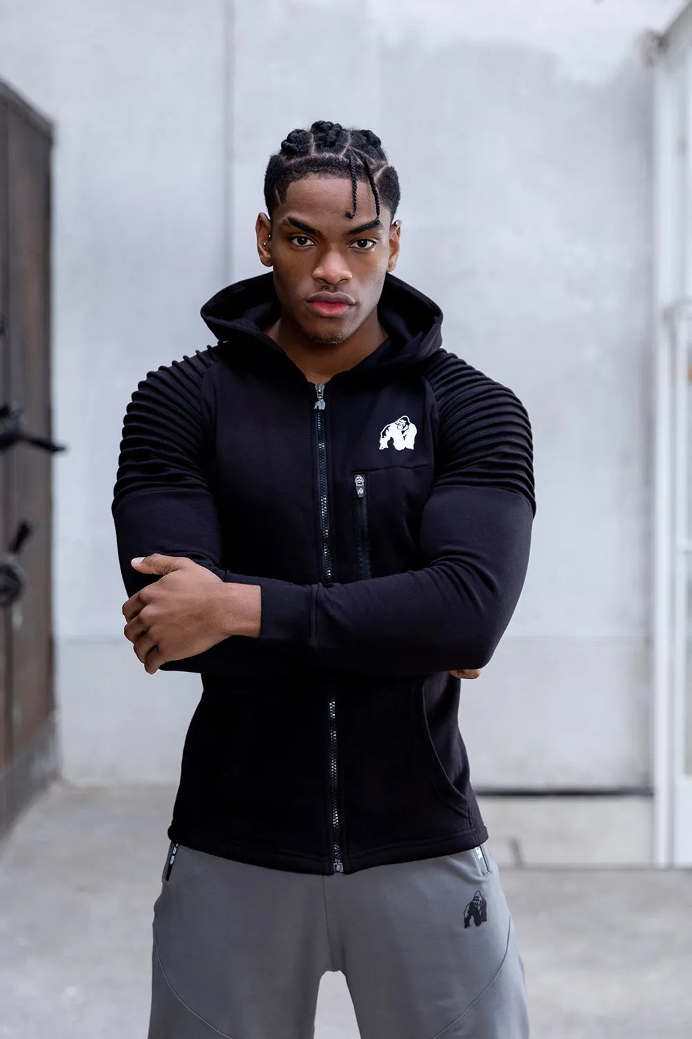 Gorilla Wear Delta Hoodie, black