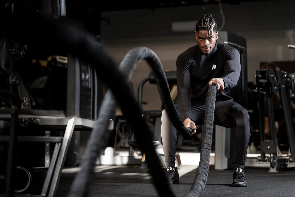 Gorilla Wear Hamilton Hybrid langærmet/træningstrøje, sort