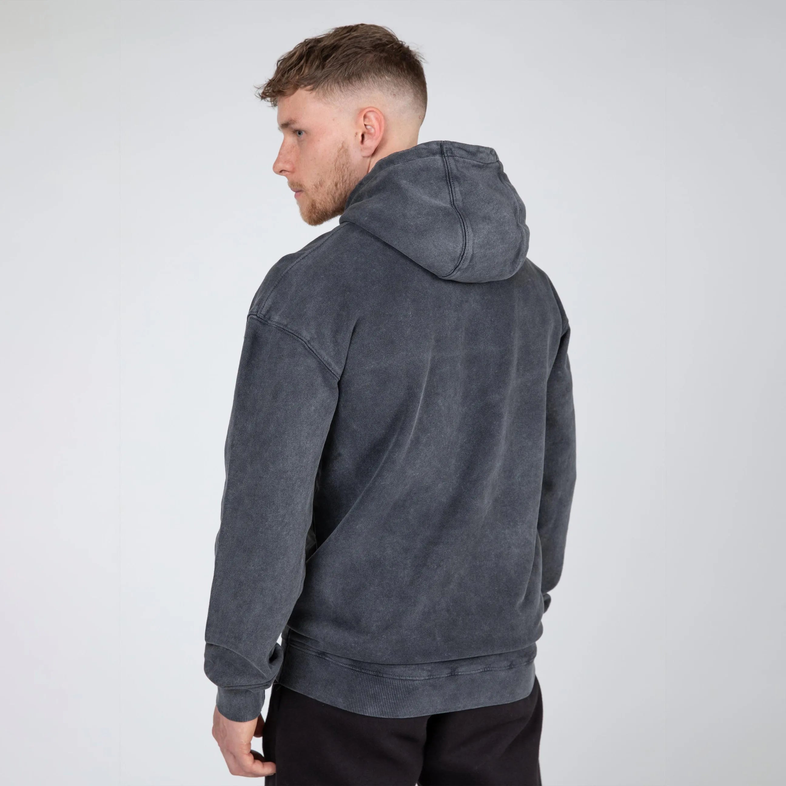Gorilla Wear Crowley Oversized Men's Hoodie, washed grey