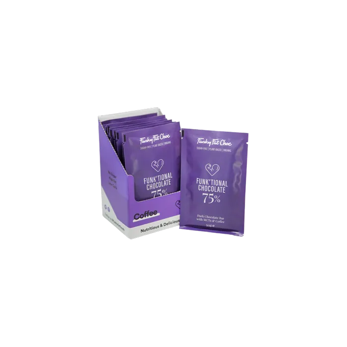 Funky Fat Foods Choklad Kaffe 10 pack EKO