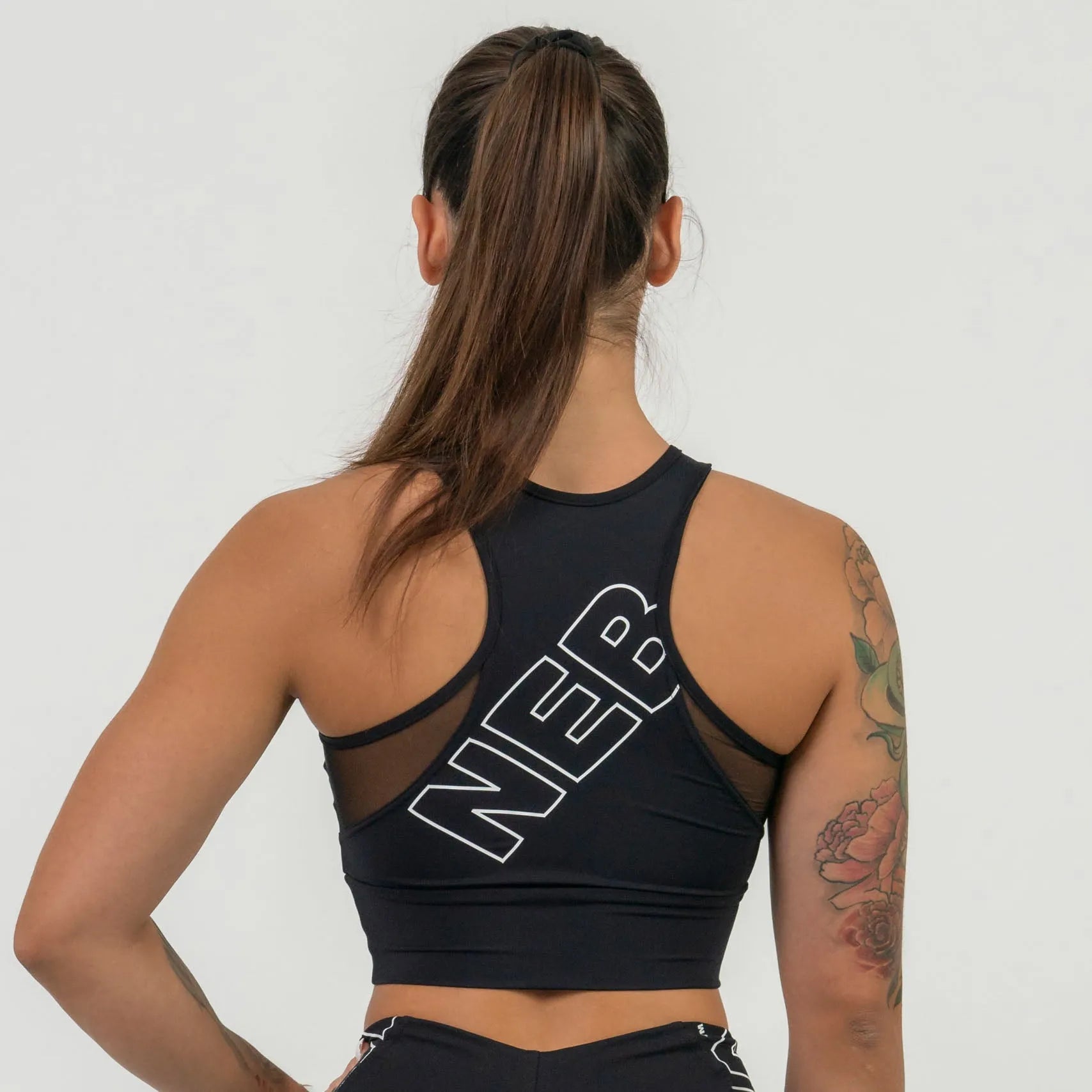NEBBIA FIT Active polstret sports-BH/sports-BH, sort
