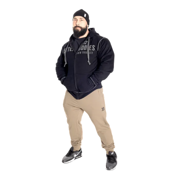 Better Bodies Graphic Zip Hoodie, Black