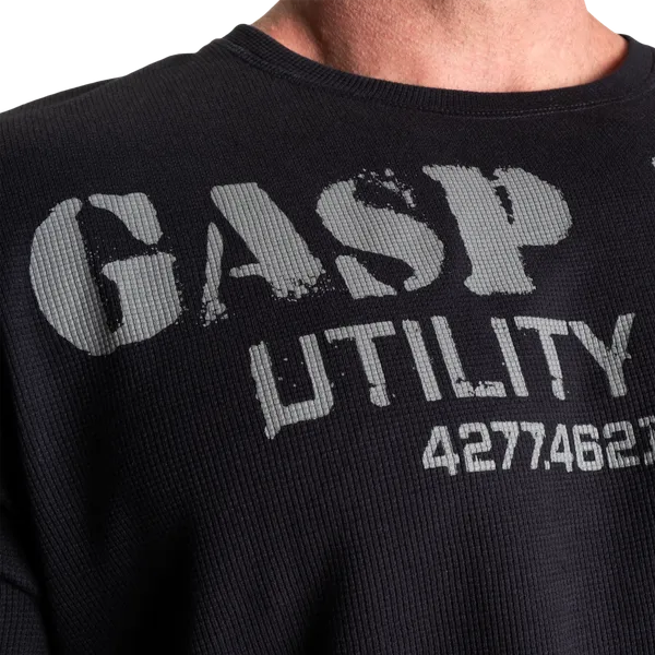 Gasp Thermal gym sweatshirt/træningstrøje, Asfalt