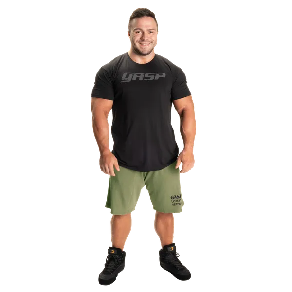 Gasp Thermoshorts/træningsshorts, Vasket Grøn
