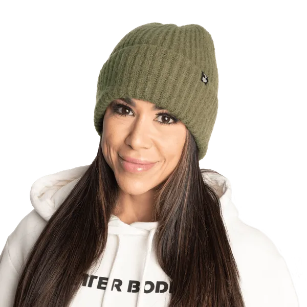 Better Bodies Stockholm Beanie, Washed Green