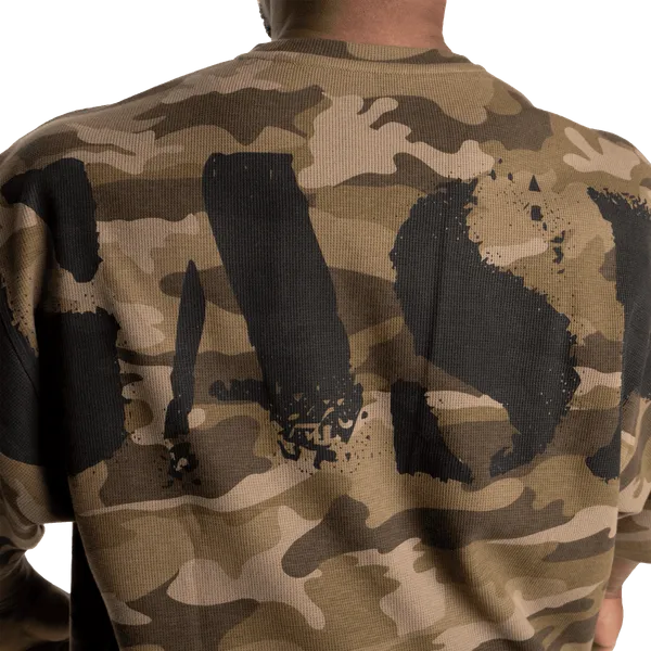 Gasp Iron termo T-shirt, Grøn Camoprint