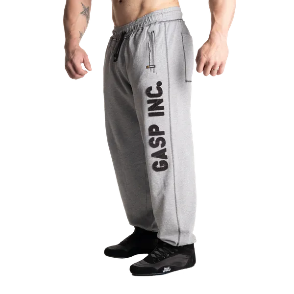 Gasp Division sweatpant/Träningsbyxor, Light Grey Melange