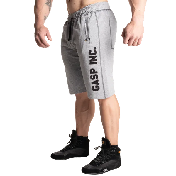 Gasp Division joggingshorts/træningsshorts, Lysegrå Melange