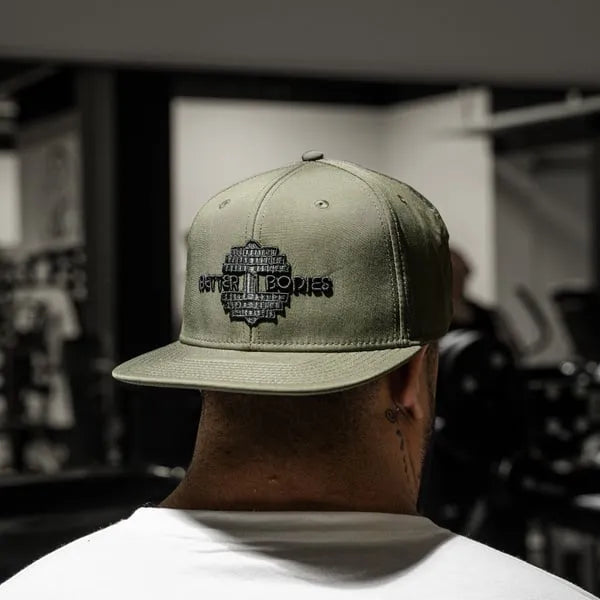 Better Bodies Flatbill Cap, Washed Green