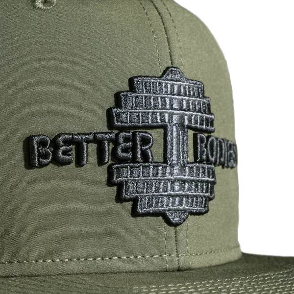 Better Bodies Flatbill Cap, Washed Green