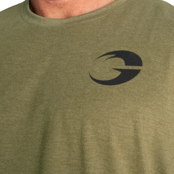 Gasp Division Iron T-shirt, Army Green Melange