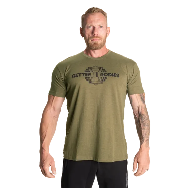 Better Bodies Recruit T-shirt, Army Green Melange