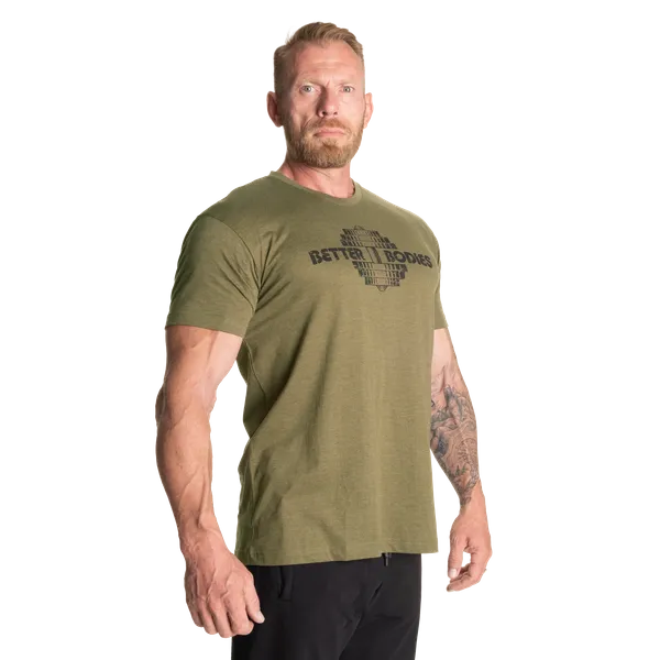 Better Bodies Recruit T-shirt, Army Green Melange