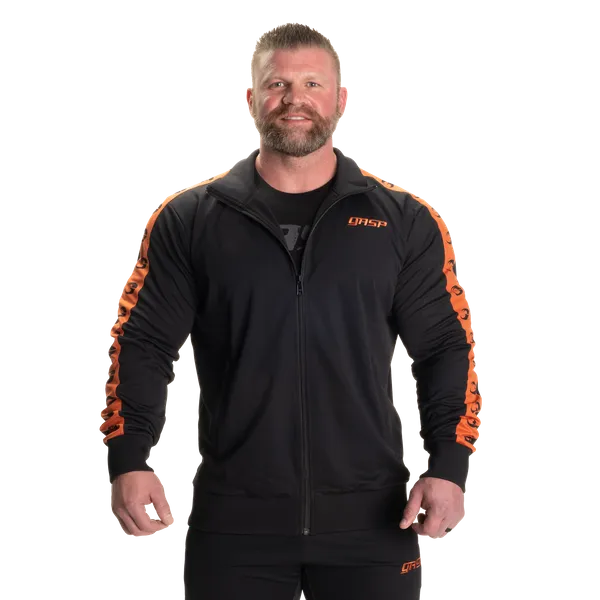 GASP Track Suit Jacket/Träningströja, Black/Flame