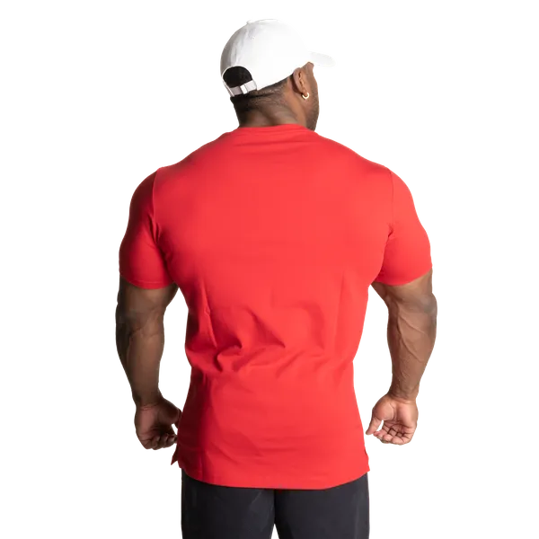 Better Bodies Basic Tapered T-shirt, Chili Red
