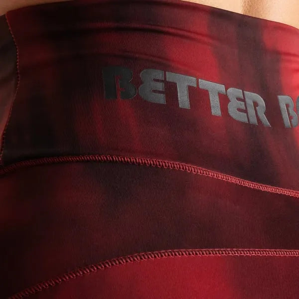Better Bodies Højtaljede leggings/Træningstights, Chili rød grunge