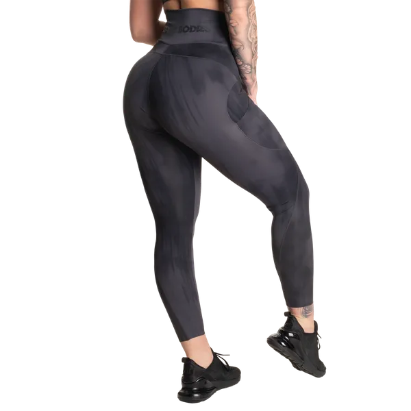 Better Bodies Højtaljede leggings/Træningstights, Mørkegrå grunge