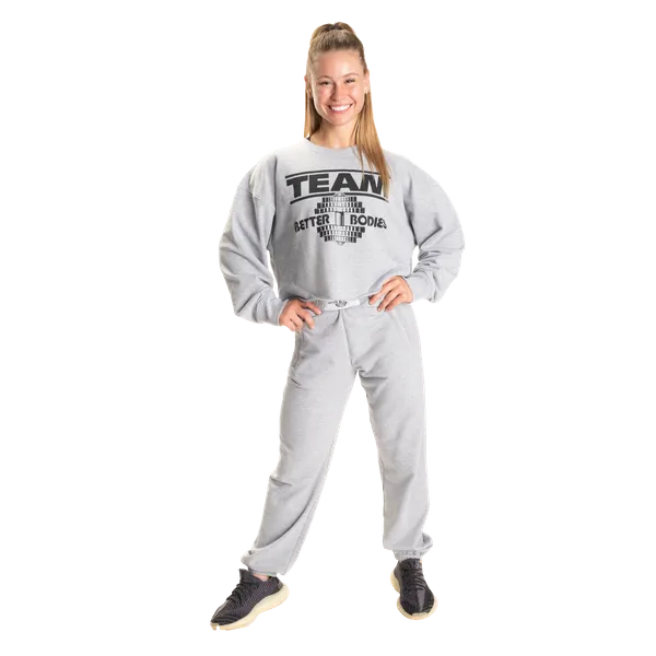 Better Bodies Highbridge Sweatshirt/Træningstrøje, Grå Melange