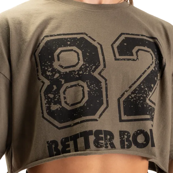 Better Bodies 82 os T-shirt, vasket grøn