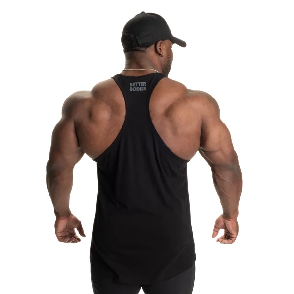 Better Bodies Essential T-back Linne, Black V2
