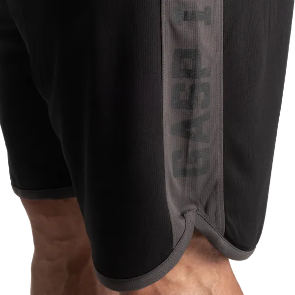 Gasp Mesh Shorts/träningsshorts, Black/Grey